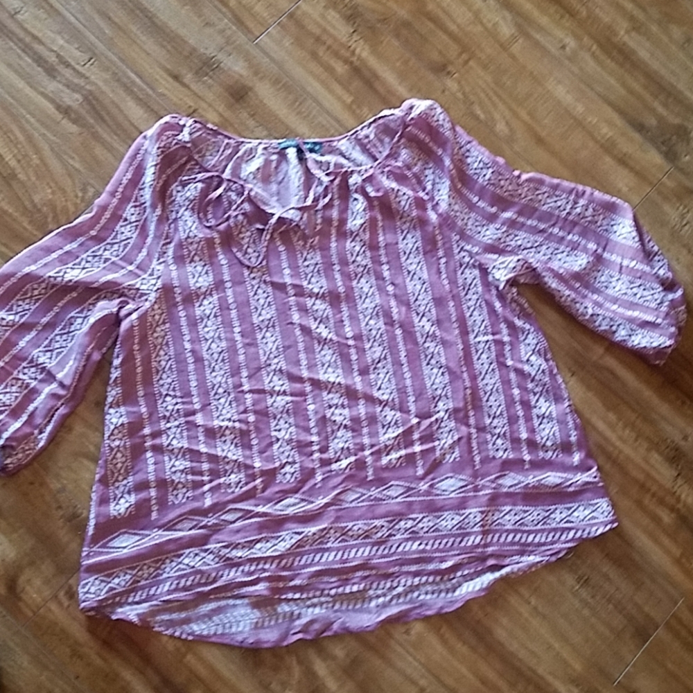 Rose Colored Bohemian top